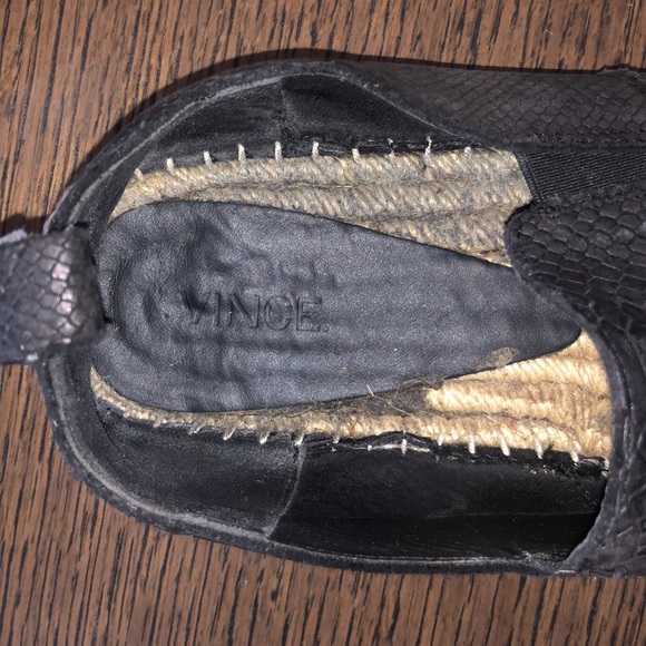 Vince Black leather slide - Picture 2 of 4